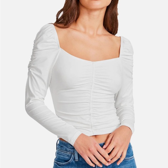 Ivory Rouched Top - Picture 3 of 3